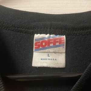 Vintage Soffe Men's Size Large Black Worn In Comfy Soft T Shirt